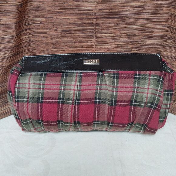 Miche Tori Classic Vintage Red Plaid Scottish Retro Style Chic Purse Handbag - Picture 2 of 4